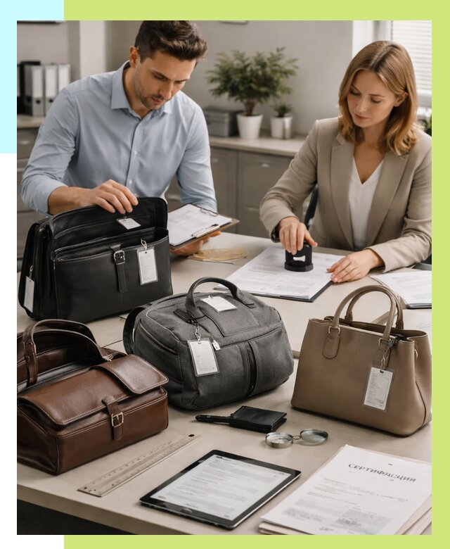 Сертификация сумок в Находке от 7736 руб. | Алешин-Нхд