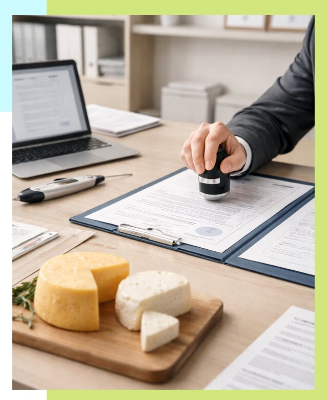 Сертификация сыров в Находке от 15473 р | Сертификат на сыр Алешин-Нхд