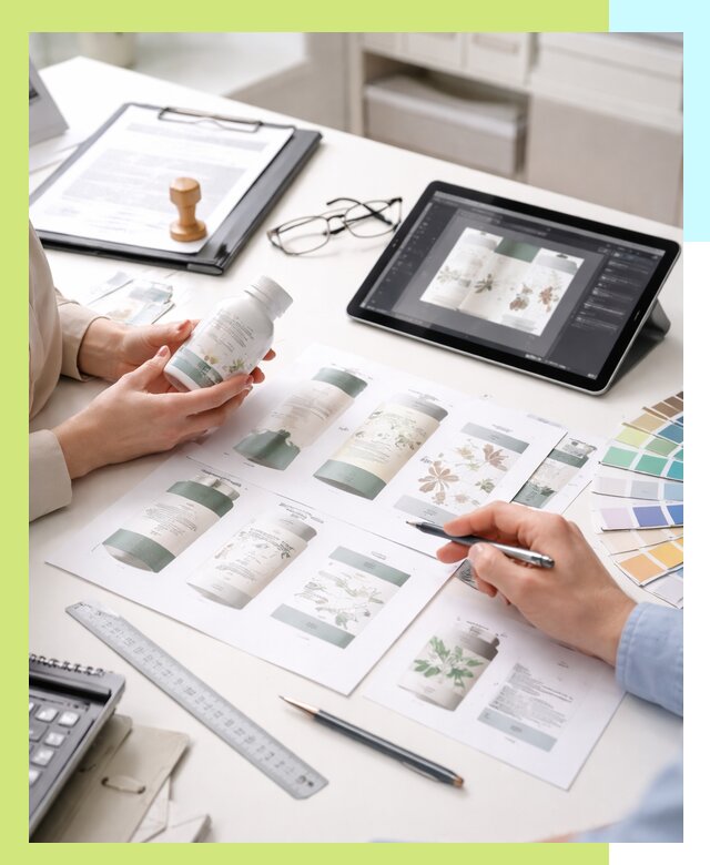 Профессиональная разработка дизайна и текста этикетки продукции в Находке