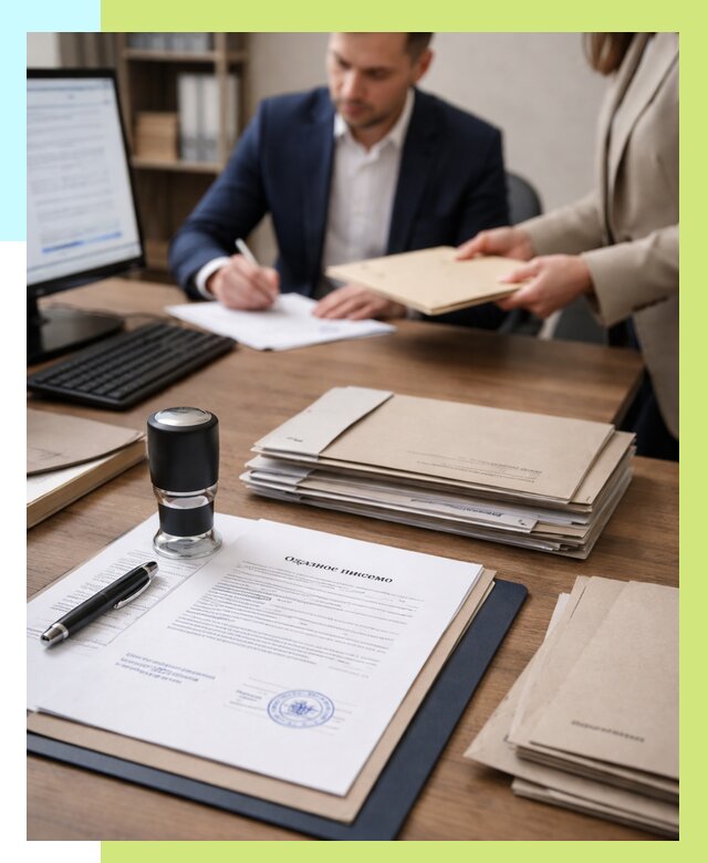 Отказное письмо для таможни в Находке от 3095 р, Алешин-Нхд