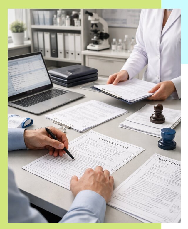 Оформление сертификата GMP в Находке для фармпроизводства