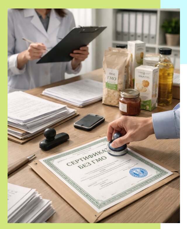 Получение сертификата Без ГМО для продукции в Находке